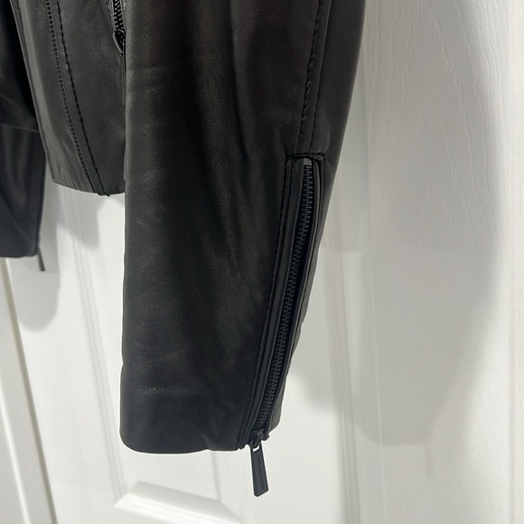 Michael Kors Leather Moto Jacket - Picture 6 of 10